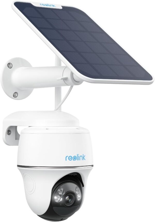REOLINK Security Camera Wireless Outdoor, Pan Tilt Solar Powered, 5MP 2K+ Color Night Vision